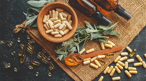 Brochure en vitamines et minéraux à compression directe