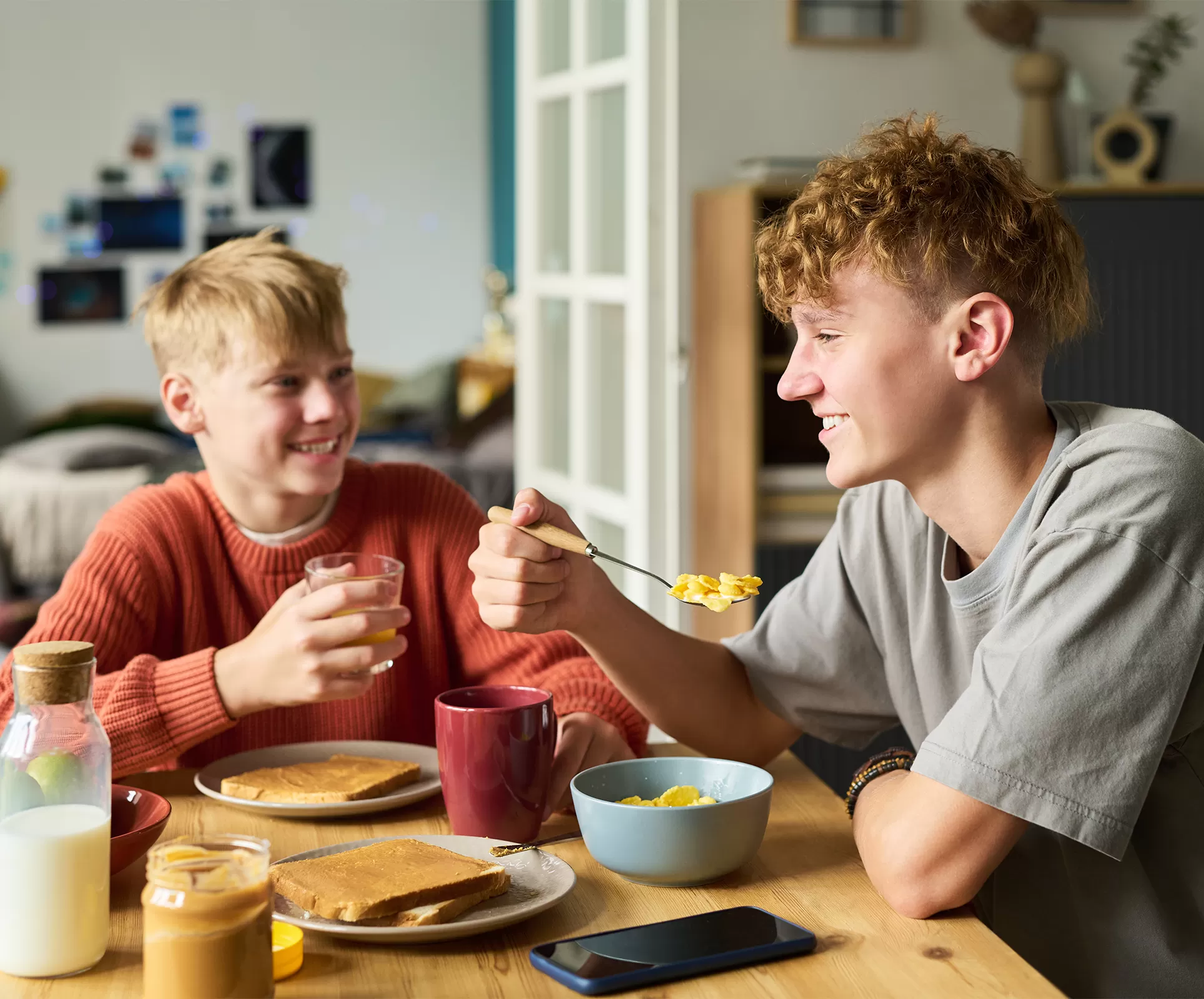 Enfants et adolescents en phase de croissance